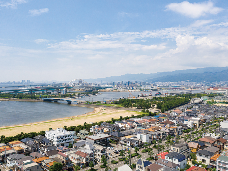 西宮市浜甲子園二丁目 全8区画 周辺 ドローン撮影